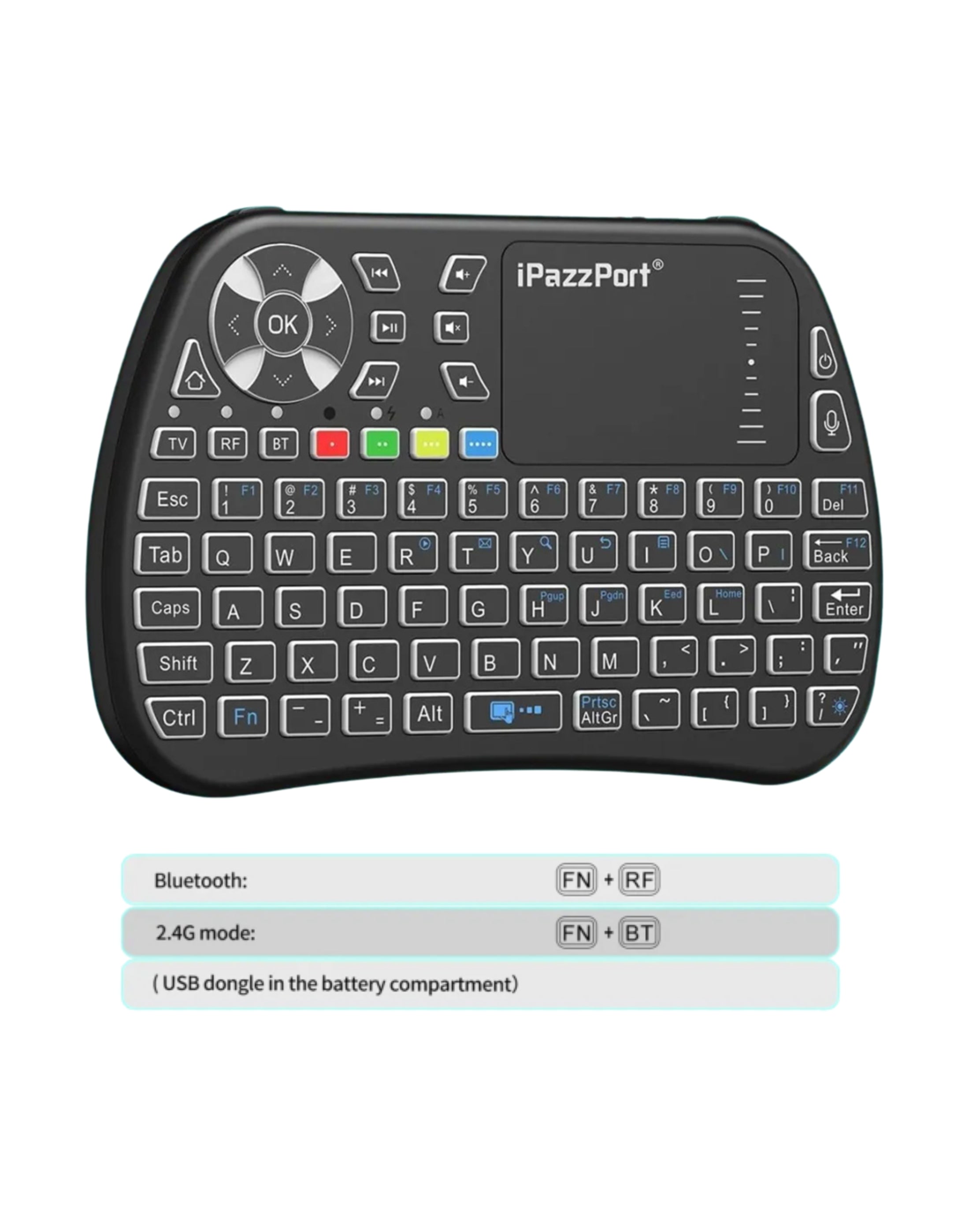 vSeeBox Mini backlit keyboard